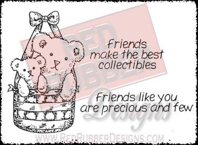 Friends Like You Unmounted Rubber Stamps from Red Rubber Designs