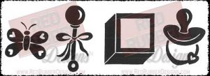 Baby Bolds Unmounted Rubber Stamps from Red Rubber Designs