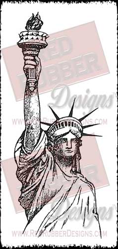 Liberty Unmounted Rubber Stamp from Red Rubber Designs