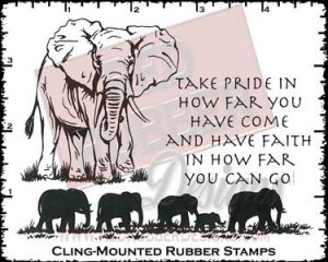 Take Pride Cling Mounted Rubber Stamps from Red Rubber Designs