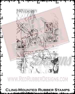 Lullaby Cling Mounted Rubber Stamp from Red Rubber Designs