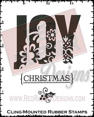 Joy Of Christmas Cling Mounted Rubber Stamps from Red Rubber Designs