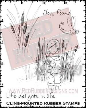 Joy Found Cling Mounted Rubber Stamps from Red Rubber Designs