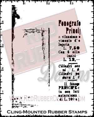 Background Grunge Cling Mounted Rubber Stamps from Red Rubber Designs