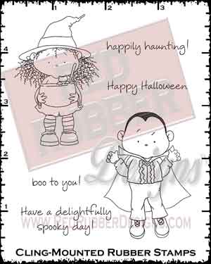 Delightfully Spooky Dracula Cling Mounted Rubber Stamps from Red Rubber Designs