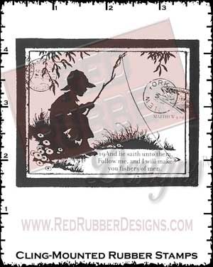 Fishers of Men Cling Mounted Rubber Stamps from Red Rubber Designs