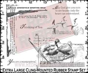 See Beauty Cling Mounted Rubber Stamps from Red Rubber Designs