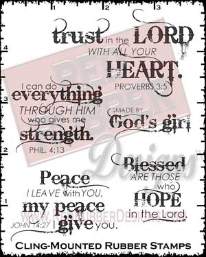 Blessed Are Those Cling Mounted Rubber Stamps from Red Rubber Designs