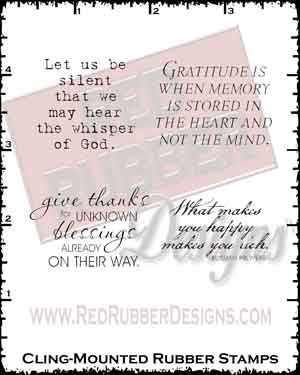 Whisper of God Cling Mounted Rubber Stamps from Red Rubber Designs