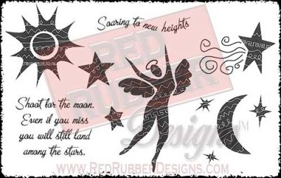 Soaring To New Heights Unmounted Rubber Stamps from Red Rubber Designs