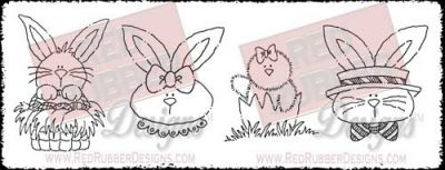 Hello Easter Unmounted Rubber Stamps from Red Rubber Designs