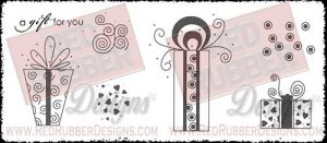 Gift For You Unmounted Rubber Stamps from Red Rubber Designs