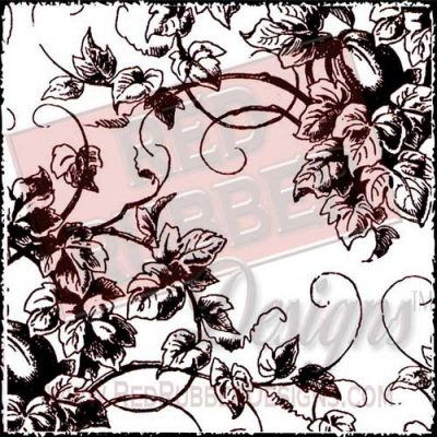 Victorian Vines Background Unmounted Rubber Stamp from Red Rubber Designs