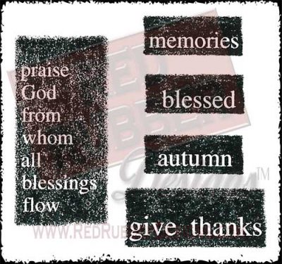 Autumn Memories Unmounted Rubber Stamps from Red Rubber Designs