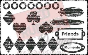 Distressed Designs Unmounted Rubber Stamps from Red Rubber Designs