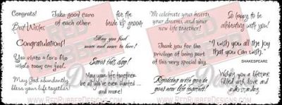 Rejoicing With You Unmounted Rubber Stamps from Red Rubber Designs