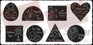 All Occasion Icons Unmounted Rubber Stamps from Red Rubber Designs