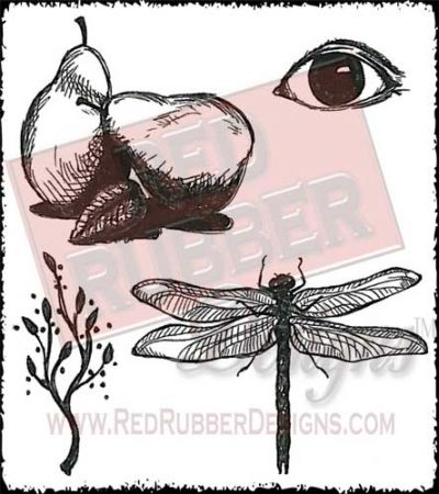 Everyday Eclectic Unmounted Rubber Stamps from Red Rubber Designs