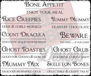 Bone Appetit Unmounted Rubber Stamps from Red Rubber Designs