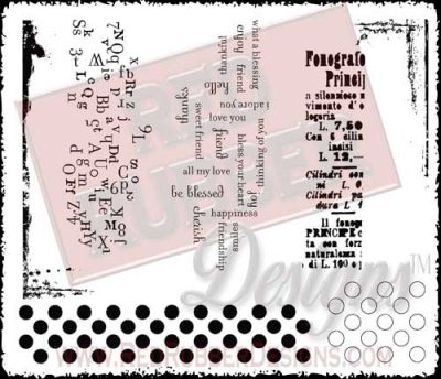 Background Soup Unmounted Rubber Stamps from Red Rubber Designs