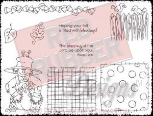 Filled With Blessings Unmounted Rubber Stamps from Red Rubber Designs