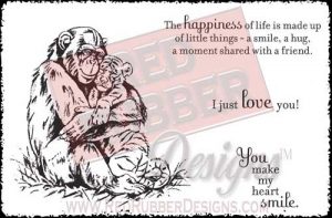 Happiness Of Life Unmounted Rubber Stamps from Red Rubber Designs