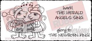Angels Sing Unmounted Rubber Stamps from Red Rubber Designs
