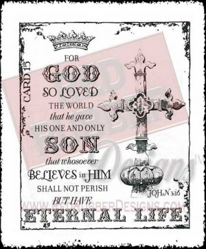 God So Loved Unmounted Rubber Stamp from Red Rubber Designs