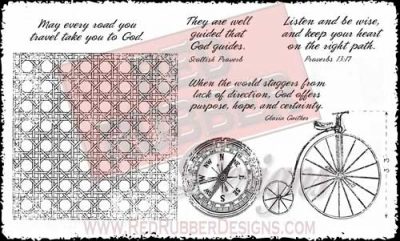 Every Road Unmounted Rubber Stamps from Red Rubber Designs